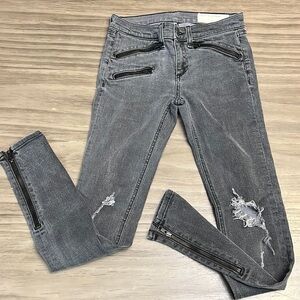 RAG & BONE BLACK/GRAY BLACKTHORN SKINNY JEANS SIZE 26